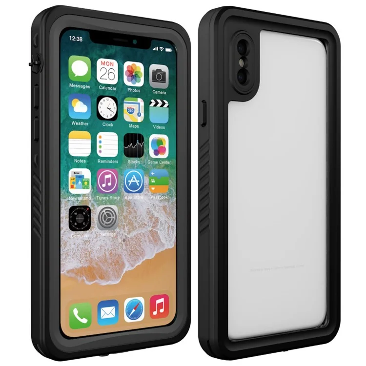 FS Series IP68 Waterproof Case for iPhone X / XS , Full Body Underwater Protective Clear Phone Cover-Cellmalls