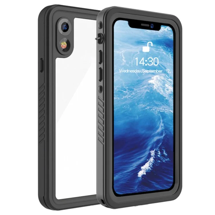 FS Series For iPhone XR Waterproof Phone Case Shockproof Underwater IP68 Clear Cover Case with Screen Protector-Cellmalls