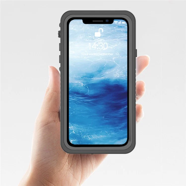 FS Series For iPhone XR Waterproof Phone Case Shockproof Underwater IP68 Clear Cover Case with Screen Protector-Cellmalls