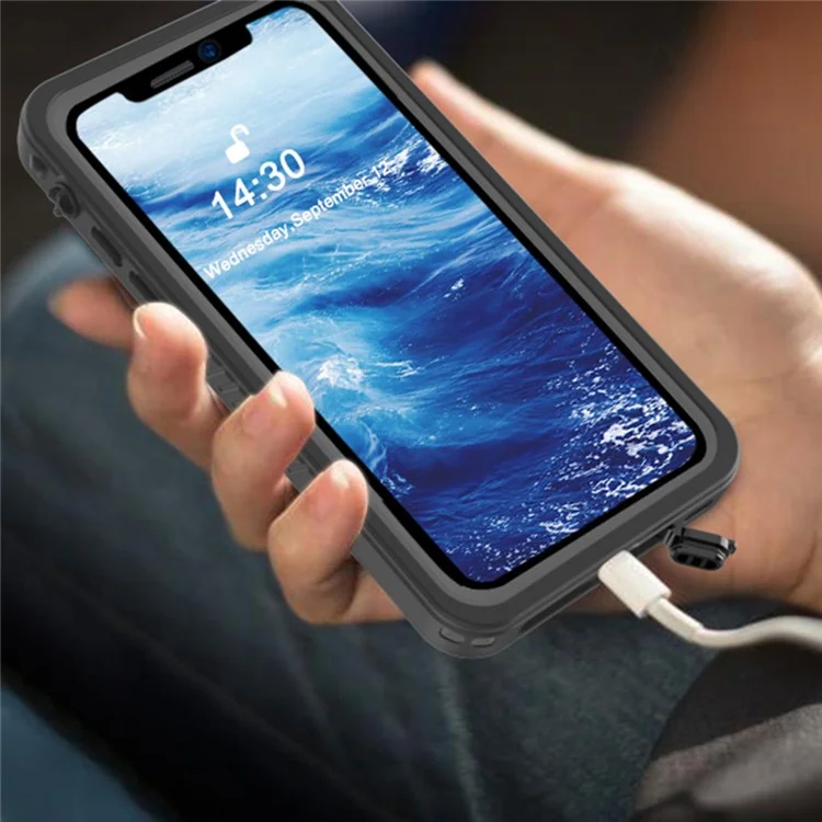 FS Series For iPhone XR Waterproof Phone Case Shockproof Underwater IP68 Clear Cover Case with Screen Protector-Cellmalls