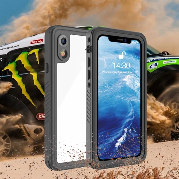 FS Series For iPhone XR Waterproof Phone Case Shockproof Underwater IP68 Clear Cover Case with Screen Protector-Cellmalls
