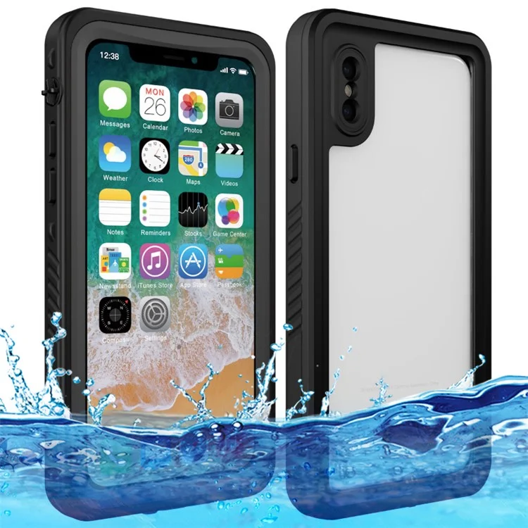 FS Series IP68 Waterproof Case for iPhone X / XS , Full Body Underwater Protective Clear Phone Cover-Cellmalls
