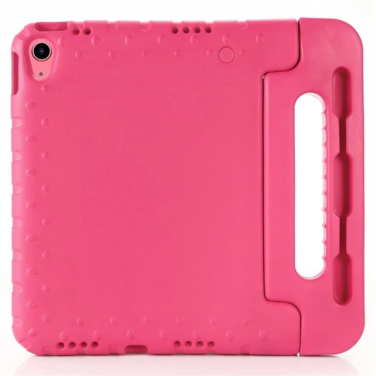 For iPad (2025) / 10.9 (2022) Protective EVA Case Anti-Fall Tablet Cover Shockproof Case with Kickstand Handle - Black-Cellmalls