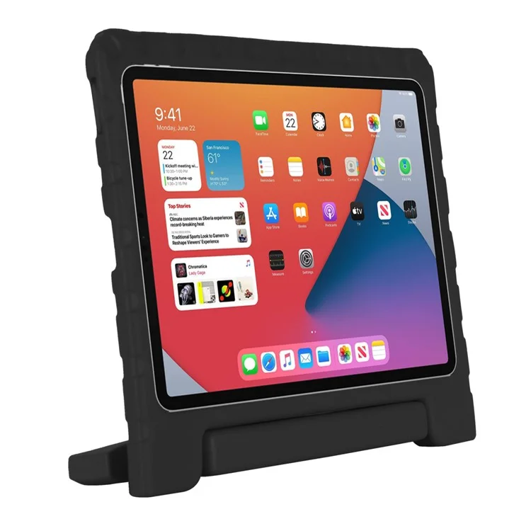 Shockproof EVA Foam Stand Shell Eco-friendly Kids Case for iPad Air (2020)/Air (2022) - Black-Cellmalls