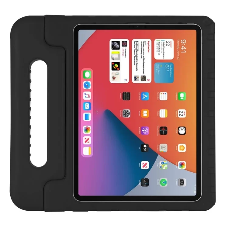 Shockproof EVA Foam Stand Shell Eco-friendly Kids Case for iPad Air (2020)/Air (2022) - Black-Cellmalls