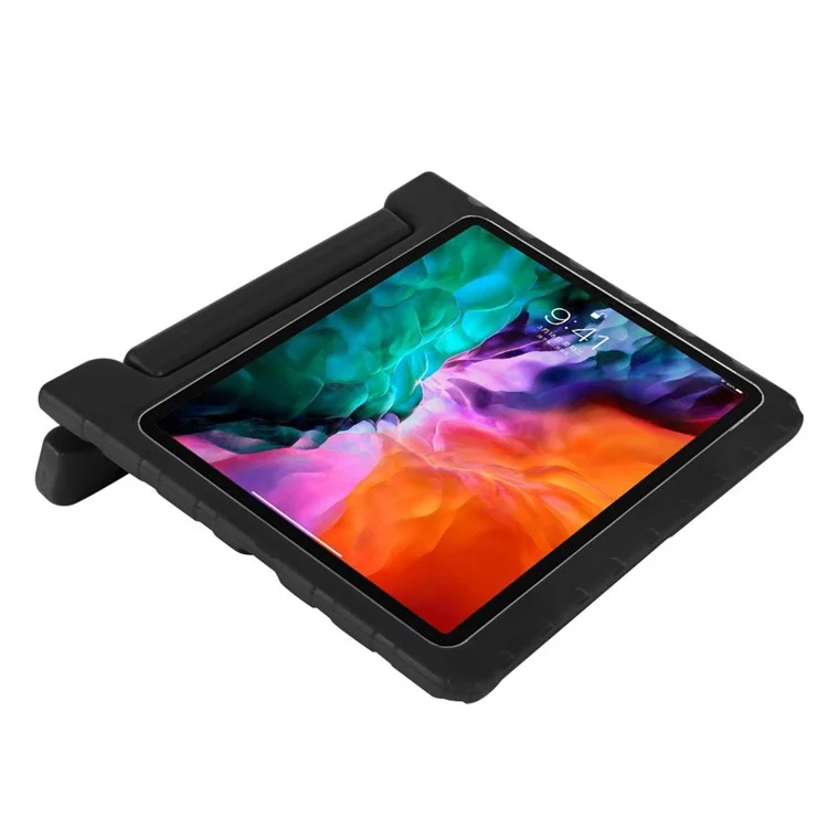 For iPad Air 13 (2025) / (2024) Case EVA Kids-Friendly Kickstand Handle Tablet Cover - Black-Cellmalls