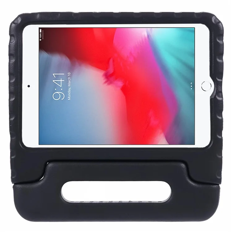 Portable Kids EVA Foam Protective Cover with Handle & Stand for iPad Mini - Black-Cellmalls