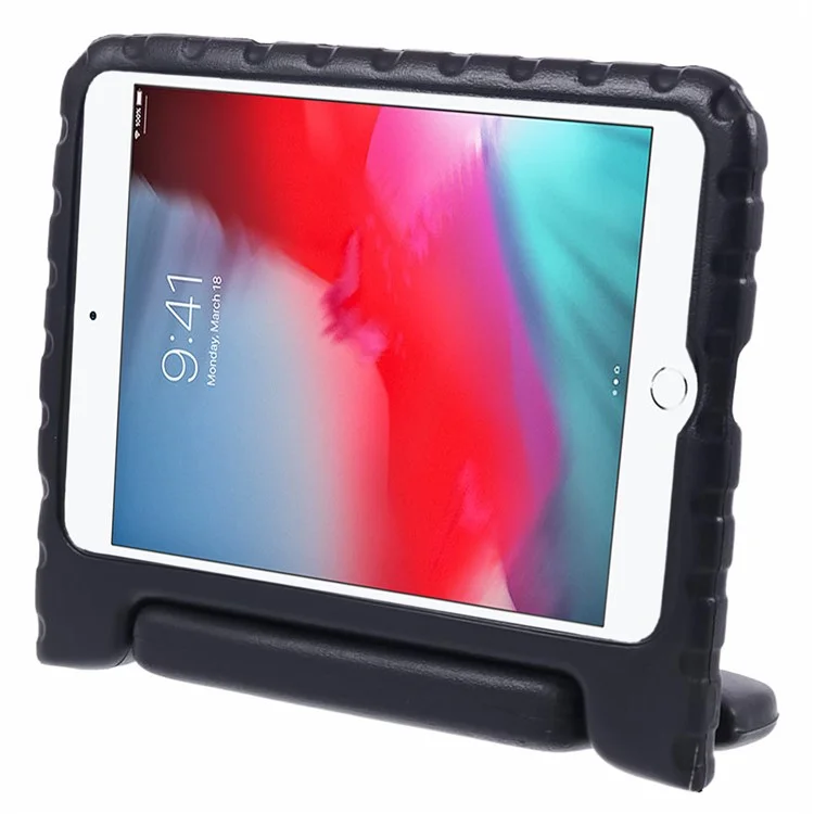 Portable Kids EVA Foam Protective Cover with Handle & Stand for iPad Mini - Black-Cellmalls