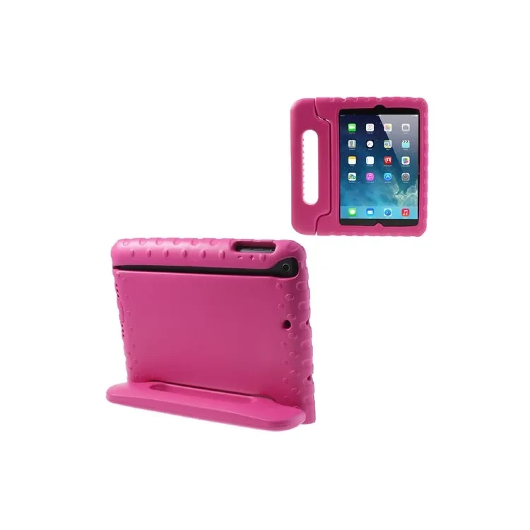 Hand-Held Kids Non-Toxic EVA Foam Protective Stand Tablet Case for iPad Mini 1 2 3 - Rose-Cellmalls