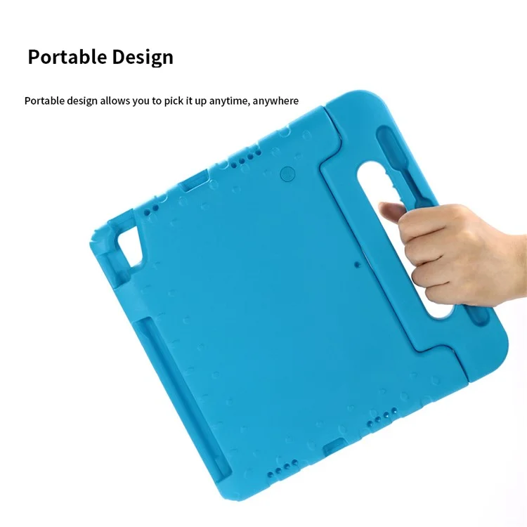 Drop-proof Kids Safe EVA Foam Cover with Kickstand for iPad Pro 12.9-inch (2018) - Blue-Cellmalls