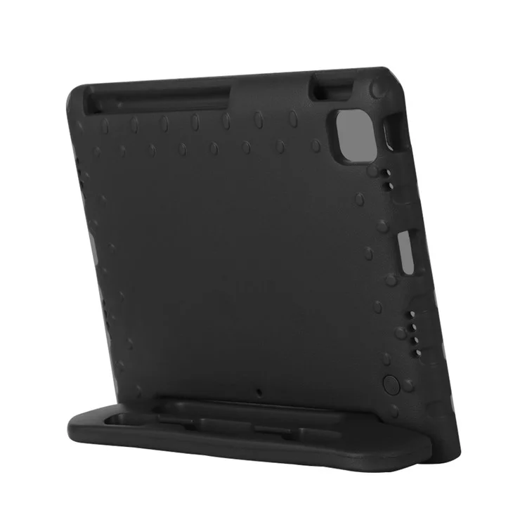 For iPad Pro 13 (2024) Shockproof Case EVA Handle Kickstand Tablet Cover - Black-Cellmalls
