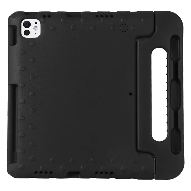 For iPad Pro 11 (2024) Tablet Case Hand Grip Kickstand EVA Protective Cover - Black-Cellmalls
