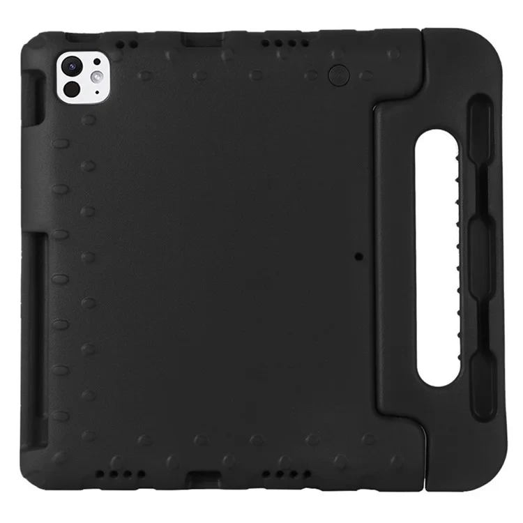 For iPad Pro 13 (2024) Shockproof Case EVA Handle Kickstand Tablet Cover - Black-Cellmalls