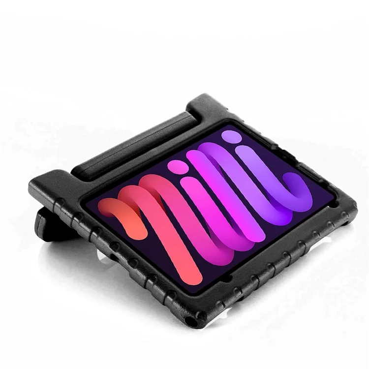 Shockproof Kickstand EVA Protective Tablet Case Cover for iPad mini (2024) / mini (2021) - Black-Cellmalls