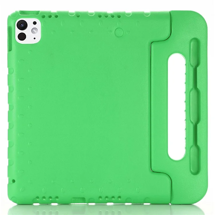 For iPad Pro 11 (2024) Tablet Case Hand Grip Kickstand EVA Protective Cover - Black-Cellmalls