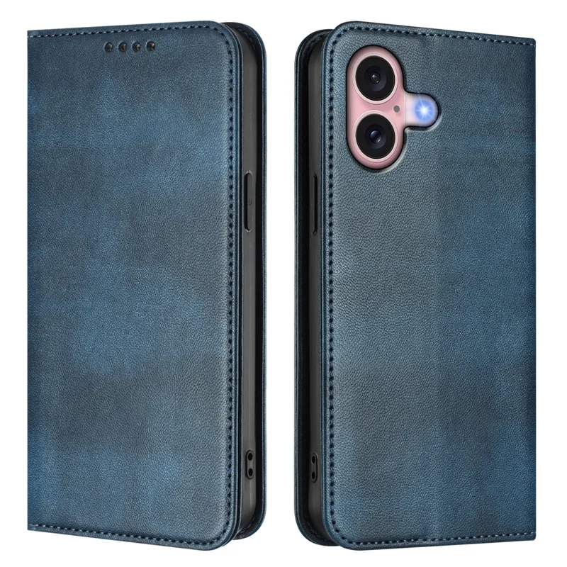 For iPhone 16 Wallet Cases Retro Texture RFID Blocking Leather Phone Cover - Mint Green-Cellmalls