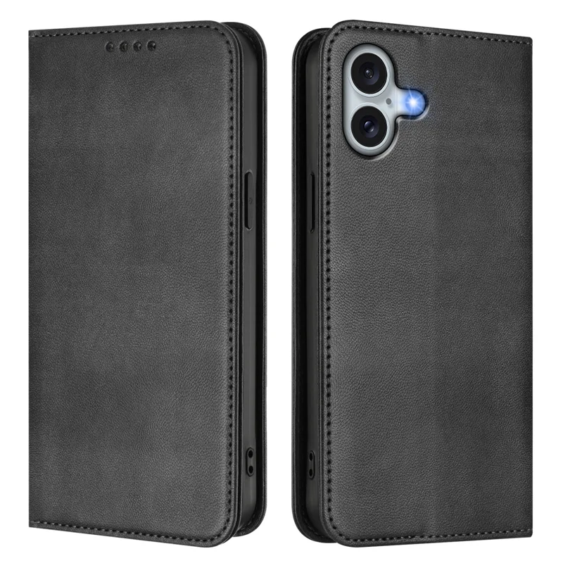 For iPhone 16 Plus Wallet Cases Retro Texture RFID Blocking Leather Phone Cover - Mint Green-Cellmalls