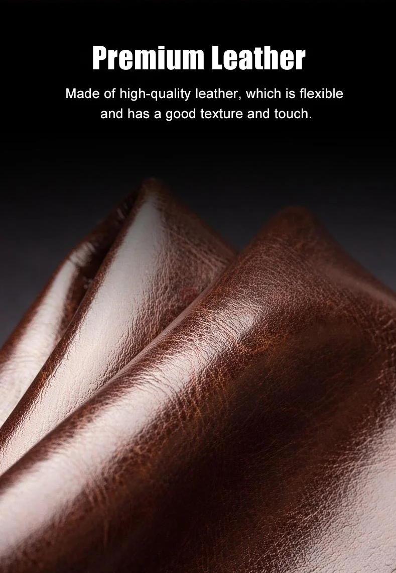 QIALINO For iPhone 12 mini 5.4 inch Genuine Cowhide Leather Case Wallet Stand Phone Cover - Black-Cellmalls