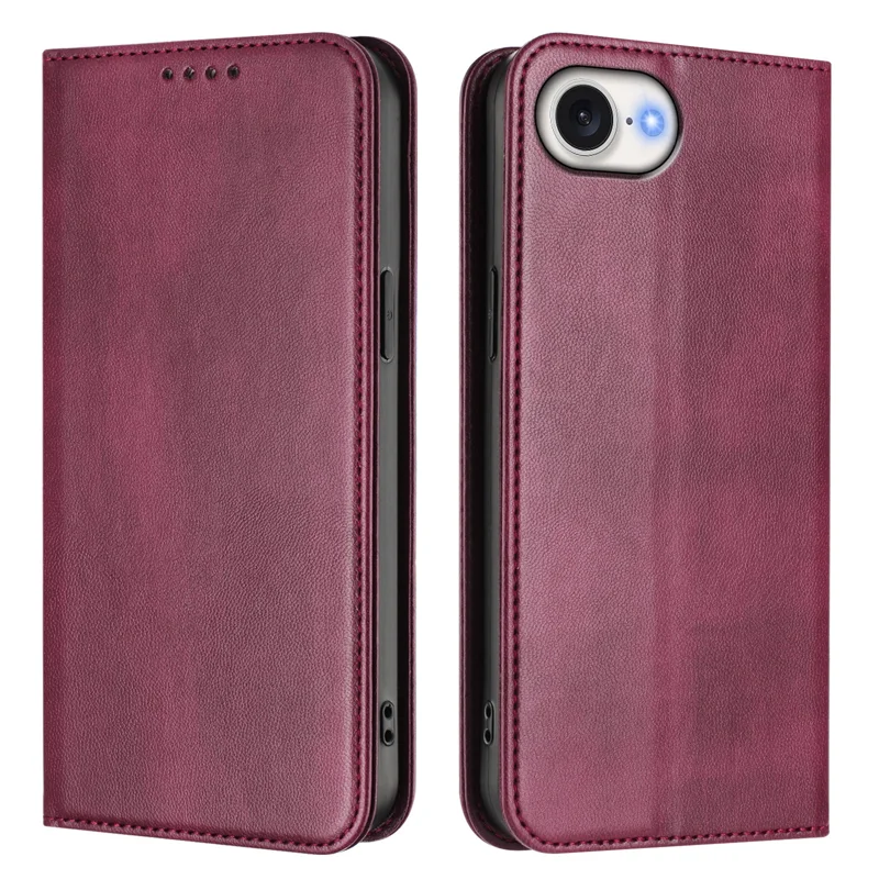 For iPhone 16e Wallet Cases Retro Texture RFID Blocking Leather Phone Cover - Mint Green-Cellmalls