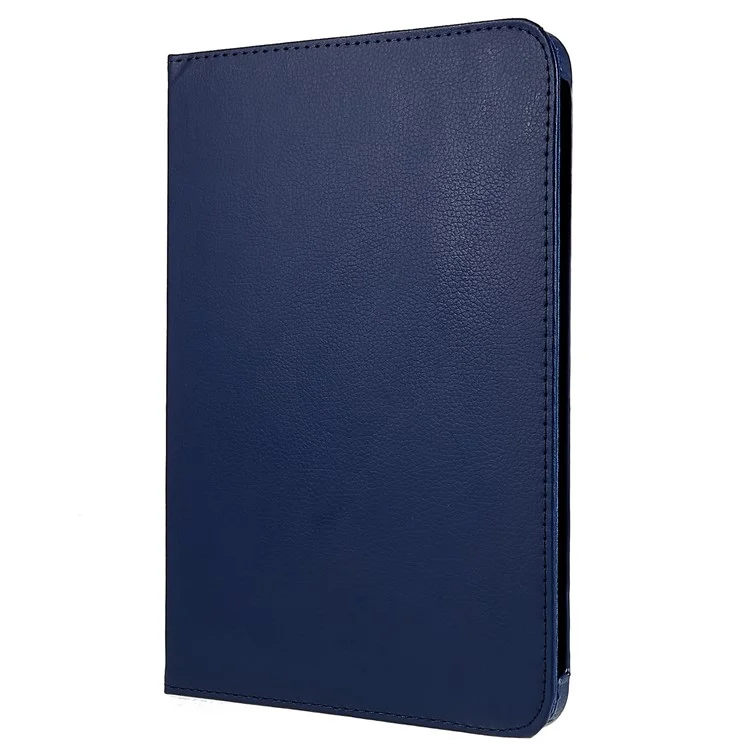 For iPad (2025) / 10.9 (2022) Protective Case Rotary Stand PU Leather Anti-Drop Tablet Cover with Elastic Band - Dark Blue-Cellmalls