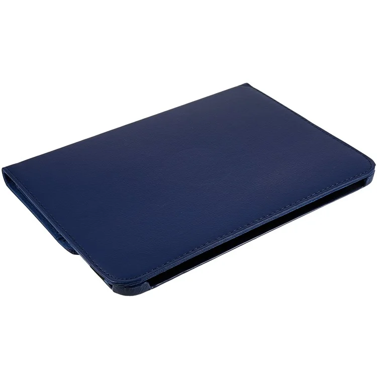 For iPad (2025) / 10.9 (2022) Protective Case Rotary Stand PU Leather Anti-Drop Tablet Cover with Elastic Band - Dark Blue-Cellmalls