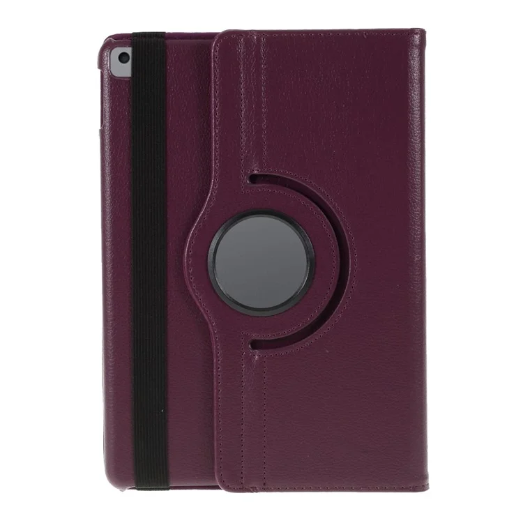 Leather Case for iPad 10.2 (2021) / (2020) / (2019) / Air 10.5 inch (2019) / Pro 10.5 inch (2017) Litchi Texture Rotating Stand Cover - Purple-Cellmalls