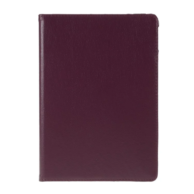 Leather Case for iPad 10.2 (2021) / (2020) / (2019) / Air 10.5 inch (2019) / Pro 10.5 inch (2017) Litchi Texture Rotating Stand Cover - Purple-Cellmalls