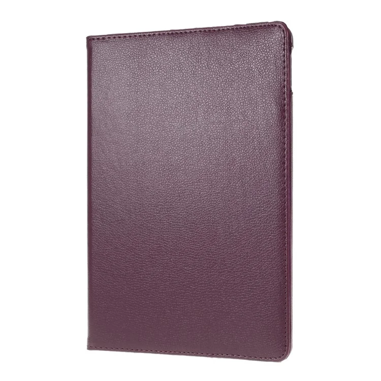 Leather Case for iPad 10.2 (2021) / (2020) / (2019) / Air 10.5 inch (2019) / Pro 10.5 inch (2017) Litchi Texture Rotating Stand Cover - Purple-Cellmalls