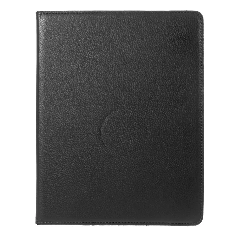 Litchi Skin PU Leather 360 Degree Rotary Stand Folio Case with Elastic Band for iPad 4 / 3 / 2 - Black-Cellmalls
