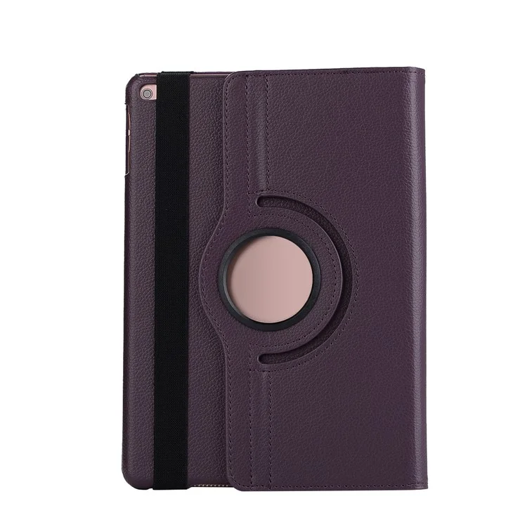 For iPad 9.7 (2018) / (2017) Litchi Texture 360 Degree Rotary Stand Smart Leather Tablet Case - Black-Cellmalls