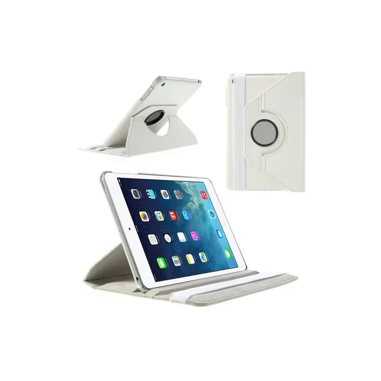 360 Rotary Stand for iPad mini / iPad mini 2 Smart Lychee Leather Case - Black-Cellmalls