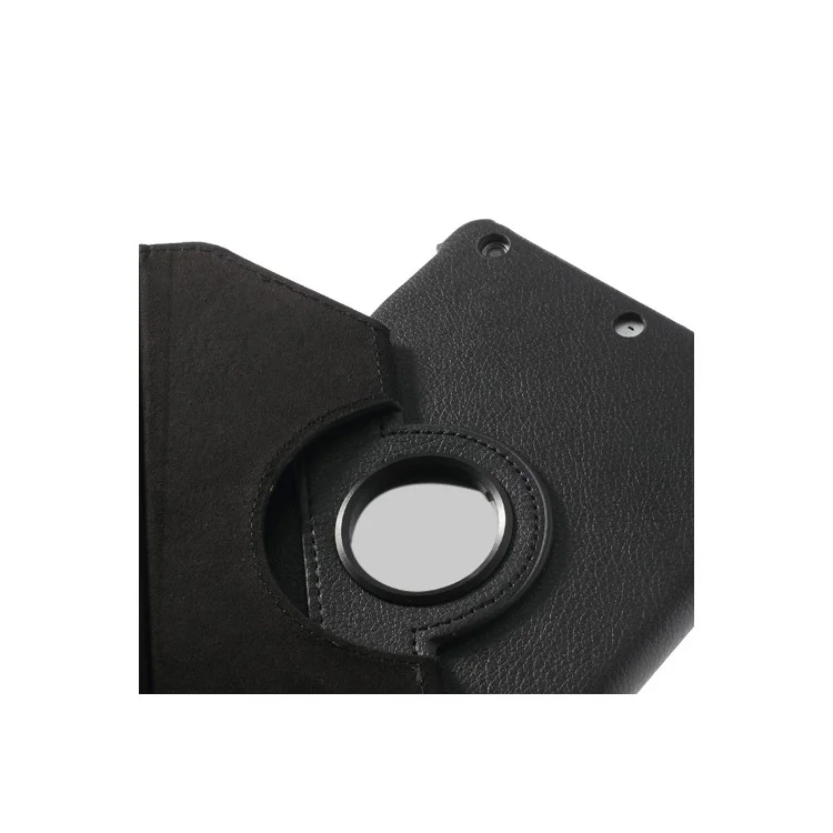 360 Rotary Stand for iPad mini / iPad mini 2 Smart Lychee Leather Case - Black-Cellmalls