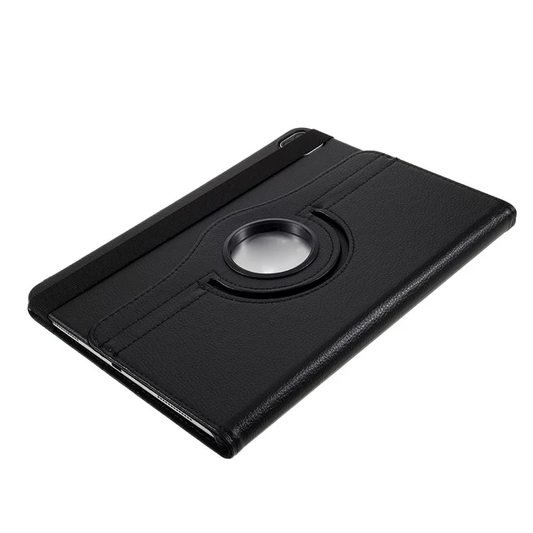 For iPad Pro 11 (2024) Case Rotating Stand PU Leather Protective Cover - Black-Cellmalls