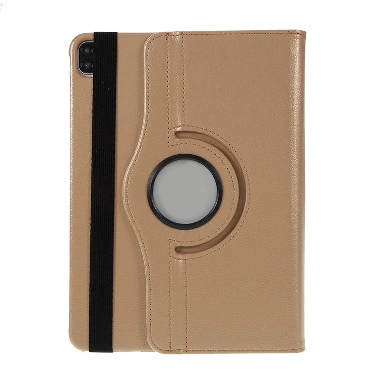 Litchi Skin Stand Cover for iPad Air 11 (2025) / (2024) / Air (2020) (2022) / Pro 11 (2022) (2021) (2020) (2018)  - Black-Cellmalls