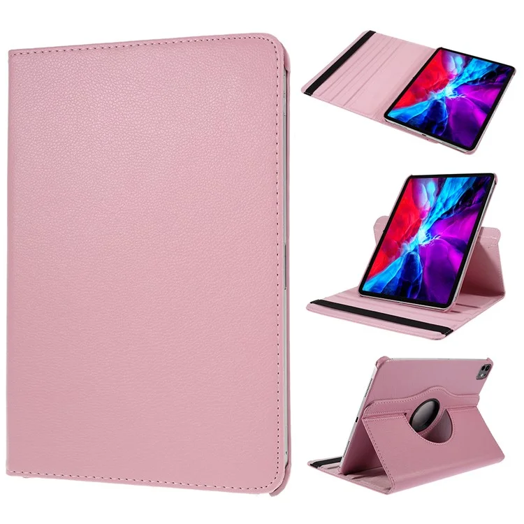 For iPad Pro 11 (2024) Case Rotating Stand PU Leather Protective Cover - Black-Cellmalls
