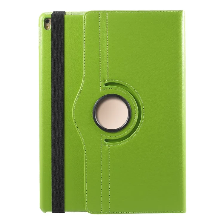 For iPad Pro 12.9-inch (2017) Litchi Texture Leather Tablet Cover 360-Degree Swivel Stand Shell - Black-Cellmalls