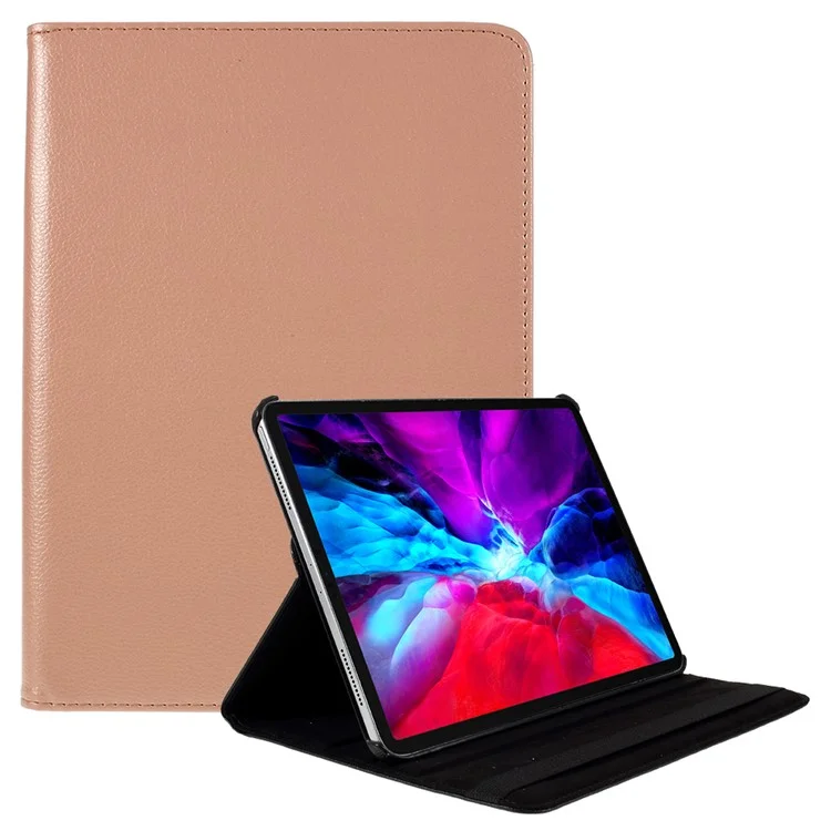 360 Rotating Stand Leather Tablet Case Protector for iPad Air 13 (2025) / (2024) / Pro 12.9 (2022) / (2021) / (2020) / (2018) - Black-Cellmalls