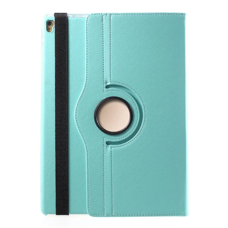 For iPad Pro 12.9-inch (2017) Litchi Texture Leather Tablet Cover 360-Degree Swivel Stand Shell - Black-Cellmalls