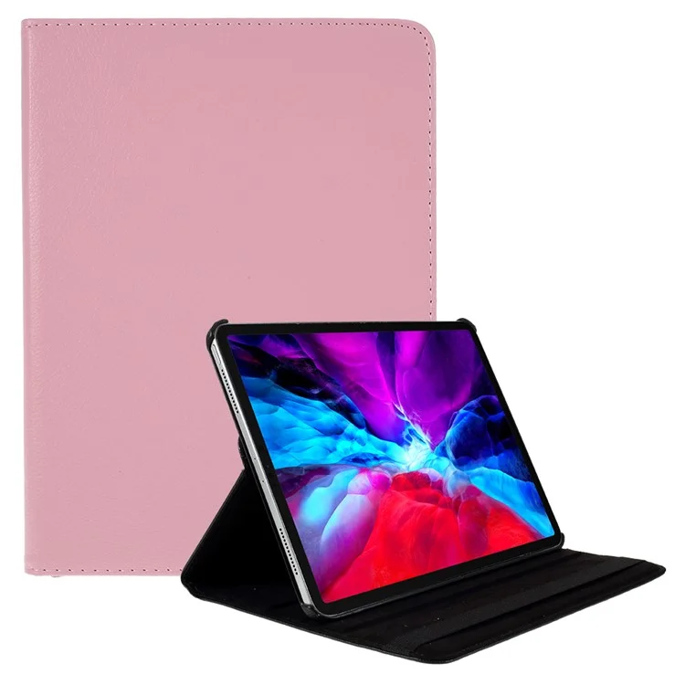 360 Rotating Stand Leather Tablet Case Protector for iPad Air 13 (2025) / (2024) / Pro 12.9 (2022) / (2021) / (2020) / (2018) - Black-Cellmalls