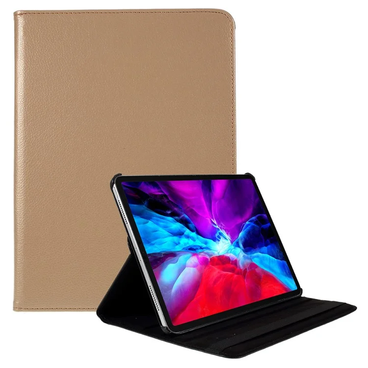 360 Rotating Stand Leather Tablet Case Protector for iPad Air 13 (2025) / (2024) / Pro 12.9 (2022) / (2021) / (2020) / (2018) - Black-Cellmalls