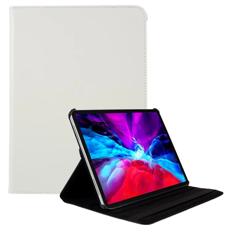 360 Rotating Stand Leather Tablet Case Protector for iPad Air 13 (2025) / (2024) / Pro 12.9 (2022) / (2021) / (2020) / (2018) - Black-Cellmalls
