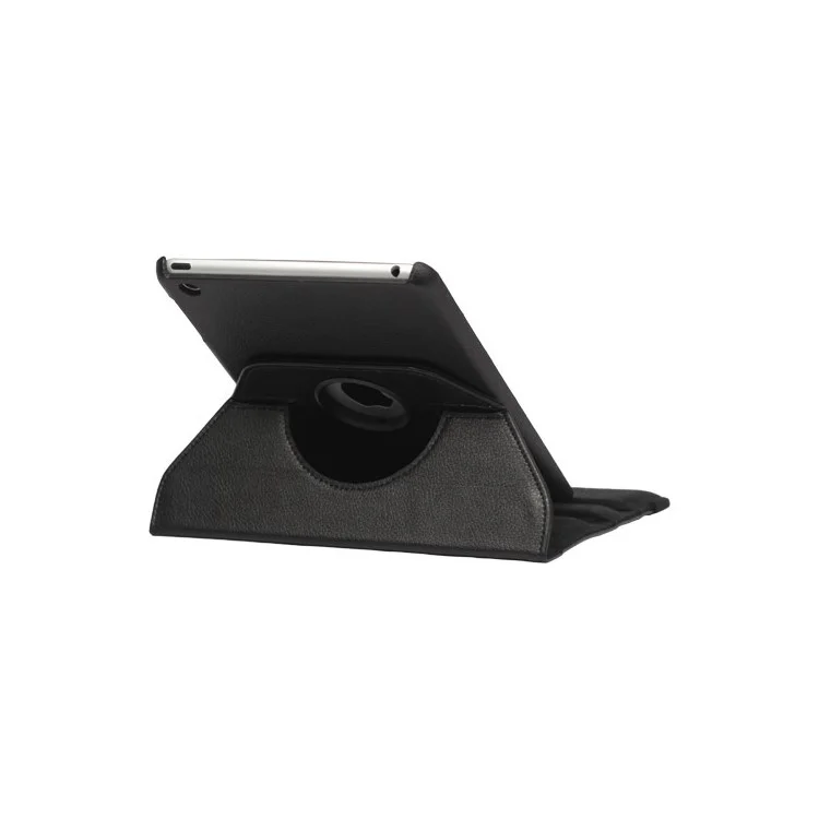 360 Degree Rotary Leather Case with Elastic Strap for iPad Mini - Black-Cellmalls