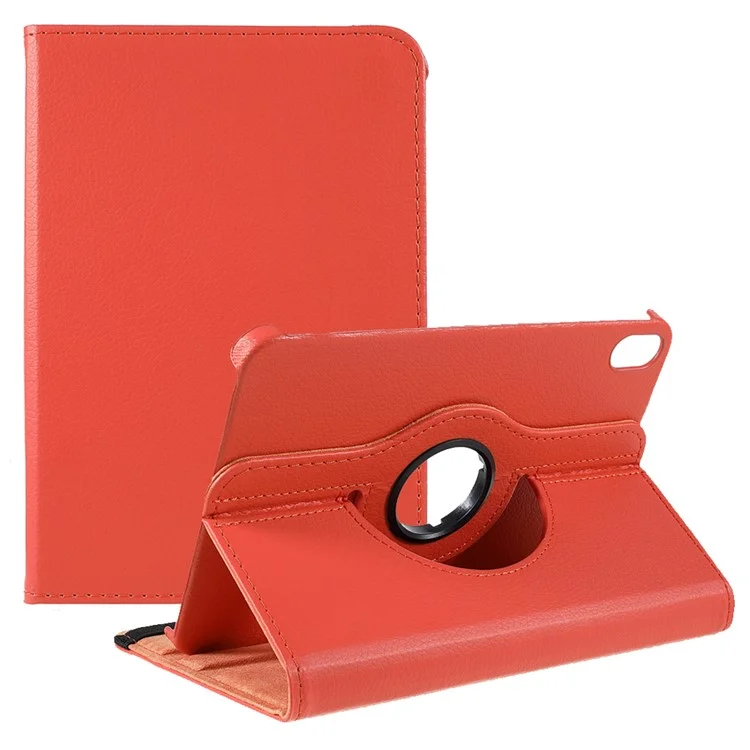 360 Degree Swiveling Stand Litchi Texture Leather Tablet Case Cover for iPad mini (2024) / mini (2021) - Silver-Cellmalls