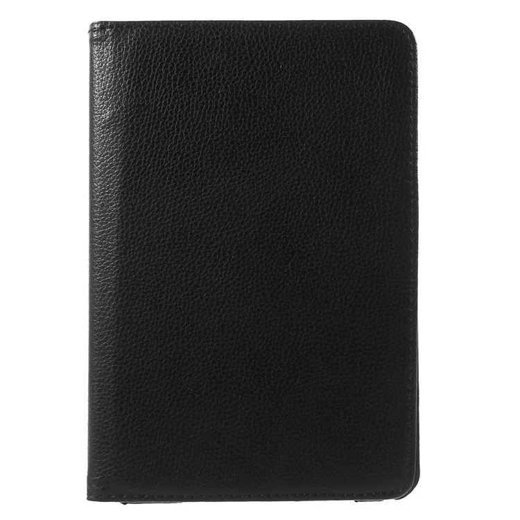 For iPad mini 4 Lychee 360-Rotation Leather Stand Case Cover - Black-Cellmalls