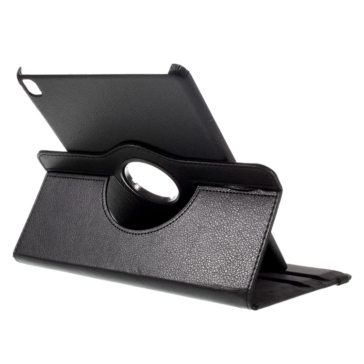 360-degree Rotary Stand Litchi Leather Cover for iPad Pro 9.7 inch - Black-Cellmalls