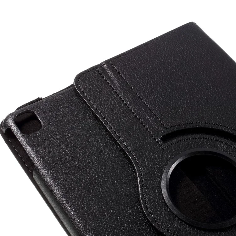360-degree Rotary Stand Litchi Leather Cover for iPad Pro 9.7 inch - Black-Cellmalls
