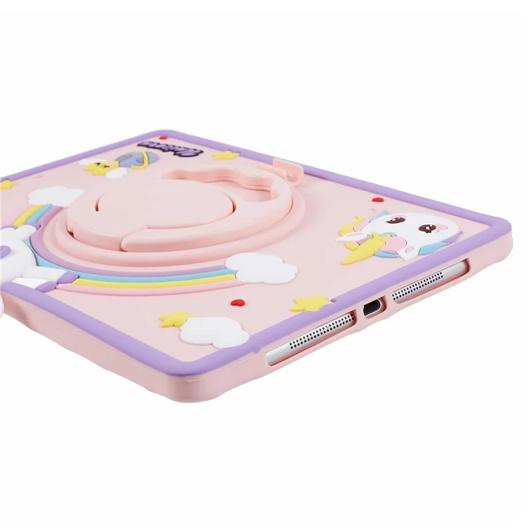 For iPad 9.7-inch (2017) / (2018) / iPad Air (2013) / Air 2 Case Cartoon Horse Design Tablet Kickstand Cover-Cellmalls