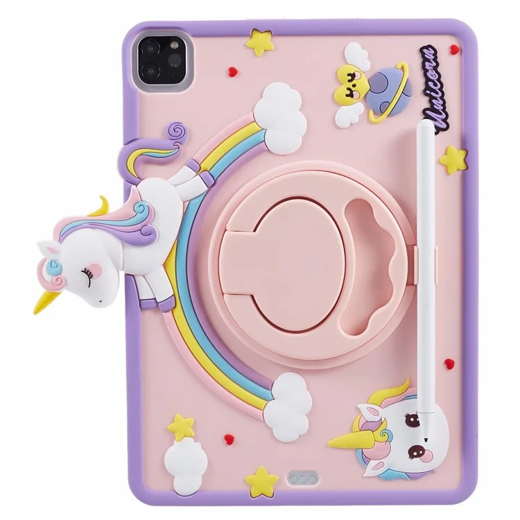 For iPad Air 11 (2025) / (2024) / Air (2020) / (2022) / Pro 11 (2024) / (2020) / (2021) / (2022) Kickstand Case Horse Anti-Drop Tablet Cover-Cellmalls