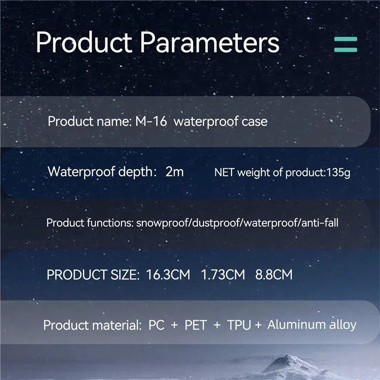 SHELLBOX M Series For iPhone 16 IP68 Waterproof Case Metal Diving Phone Cover Compatible with MagSafe - Black-Cellmalls