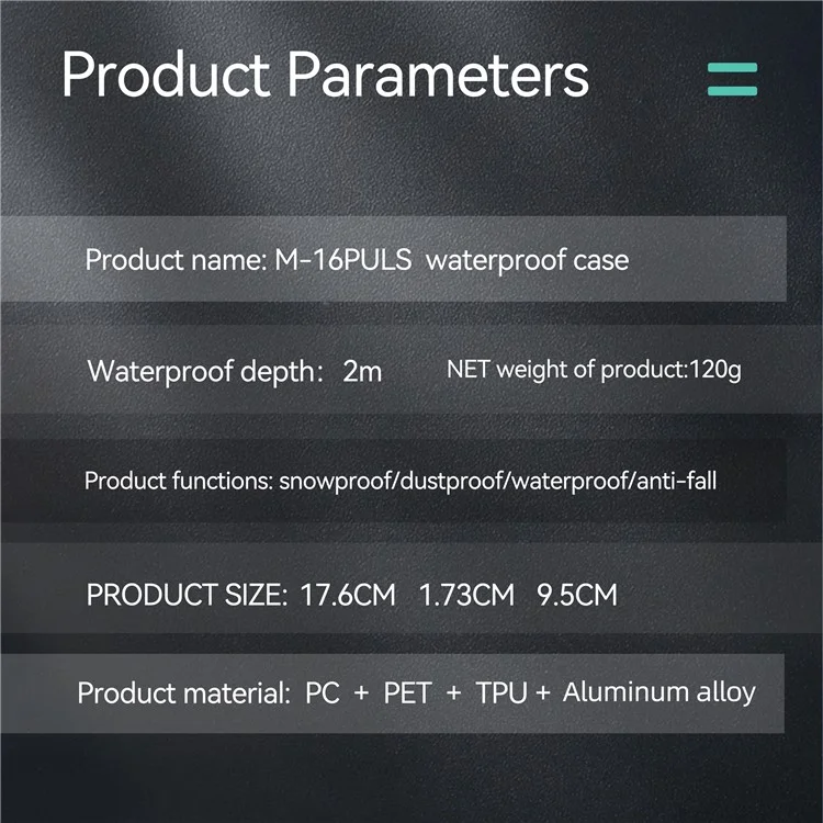 SHELLBOX M Series For iPhone 16 Plus IP68 Waterproof Case Metal Diving Phone Cover Compatible with MagSafe - Black-Cellmalls